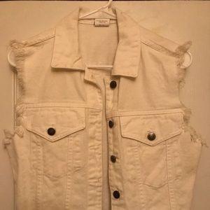 Vintage Sz M Best World Brand Denim Trucker Vest
